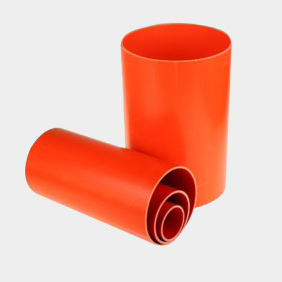 龙财管道 PVC电力电缆保护套管（红色）